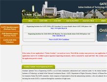 Tablet Screenshot of gate.iitkgp.ac.in